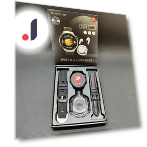 Smart Watch 4 Gift Set with Bluetooth Headphones — Wearable Accessories, Xiaomi