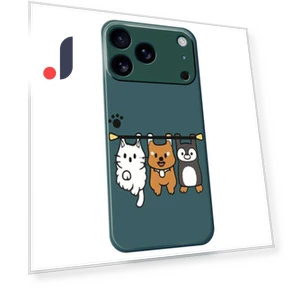 Three Animal Dolls Pattern Printing Straight Edge TPU Phone Back Cover — Back Covers, Smartwatch 2025