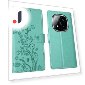 Wallet Case Butterfly Floral Imprint PU Leather Phone Cover with Wrist Strap — Phone Accessories, Smartwatch 2025