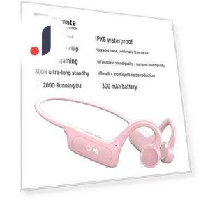 Waterproof Wireless Bluetooth Headset with Bone Conduction and Memory Card Slot — Bluetooth Headsets, AI Supermarket