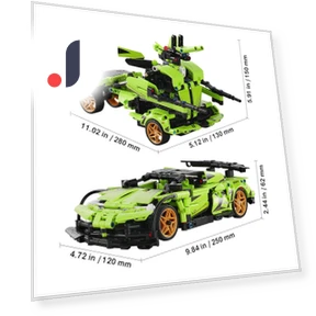 2-in-1 RC Car/Robot Building Blocks — Construction Kits, SucceBuy