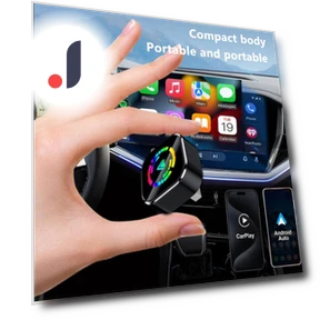 2-in-1 USB Wireless CarPlay Adapter Android Auto Box — Phone Accessories, Baking Heat
