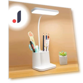 Adjustable LED Desk Lamp with Touch Control — Study & Desk Lighting, DC-HOME Textile