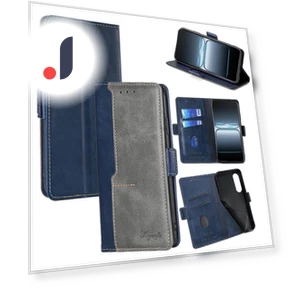 Contrast Color Wallet Leather Phone Cover — Basic Cases, Smartwatch 2025