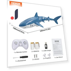 Intelligent Radio-Controlled Toy Shark Whale Water Spray Ship — Aquatic Vehicles, SucceBuy