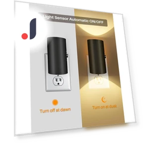 LED Plug in Night Light with Dusk to Dawn Sensor — Night Lights, JOHO - CarGear