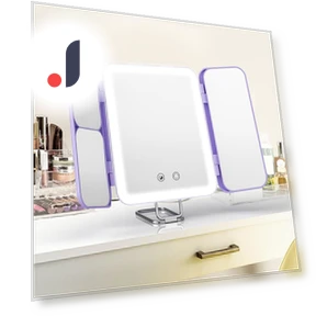 Makeup Mirror with LED Lights — Compact & Travel, Sejoy