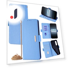 PU Leather Wallet Stand Phone Cover with Crossbody Shoulder Strap — Phone Accessories, Smartwatch 2025