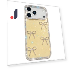 Rhinestone Edge Butterfly Bow Decor Phone Cover — Phone Accessories, Smartwatch 2025