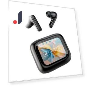 Smart LCD ANC Bluetooth Earphones — In-Ear Headphones, Jiuyanous