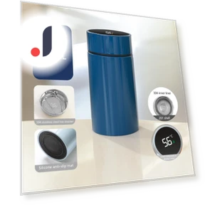 Smart Thermos Water Bottle with Temperature Display — Hydration Essentials, Anqin