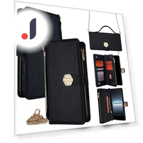 Textured Cross PU Leather + TPU Wallet Phone Case with Strap — Basic Cases, Smartwatch 2025