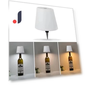 Wireless USB Charging Lamp in Wine Bottle Shape — Study & Desk Lighting, YJMP home