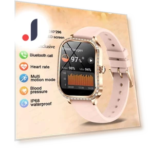 Women's Smart Watch with AMOLED Curved Screen — Smartwatches, ElectronicsHome