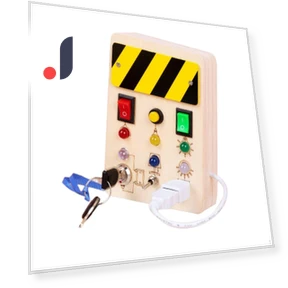 Educational Sensory Busy Board for Toddlers — Infant & Early Childhood Playthings, Handy Hobbies