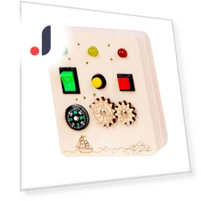 Educational Sensory Busy Board for Toddlers — Infant & Early Childhood Playthings, Handy Hobbies