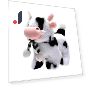 Electric Plush Toy Walking Interactive Cow — Interactive, Party&Festival Supplies