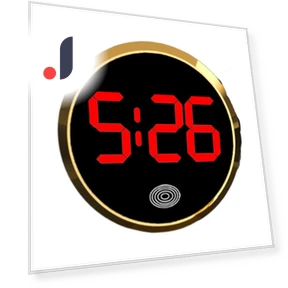 Mini Fluorescent Dashboard Clock with Touch Control — Clock, rocajijian