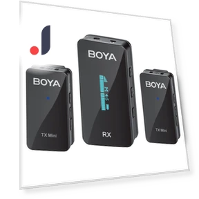 Mini Wireless Lavalier Microphone System with OLED Screen — Wireless Systems, Boya