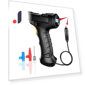 Smart Digital Display Tire Pump and Pressure Monitor — Pressure Gauges, Popular House