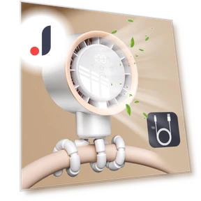 Smart Oscillating Stroller Fan — Stroller Fans, Sugar In