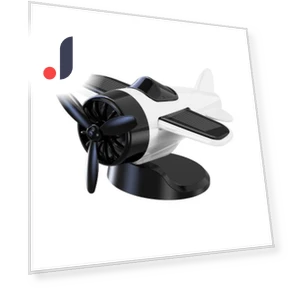 Solar-Powered Airplane Car Decor — Car Antenna Decorations, Party&Festival Supplies