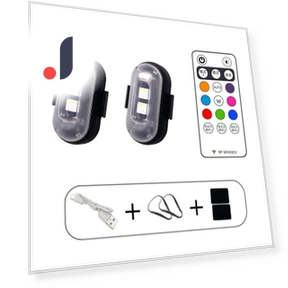 Wireless Remote Control Strobe Light — Vehicle Safety Signals, Etruston008