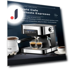 Automatic Espresso Machine with Touch Screen — Coffee & Espresso Combos, TOP-MALL-001