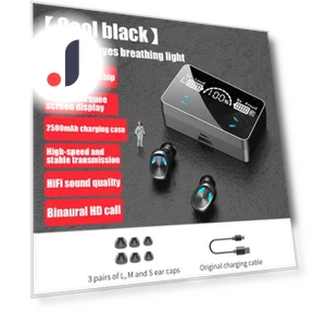 Digital Display Touch Wireless Bluetooth 5.1 Earbuds — In-Ear Headphones, The Joker