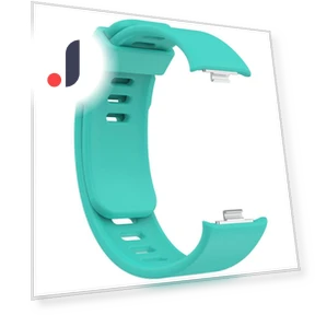 Silicone Watch Strap with Screen Protector and Protective Case — Fitness Bands, Xiaomi