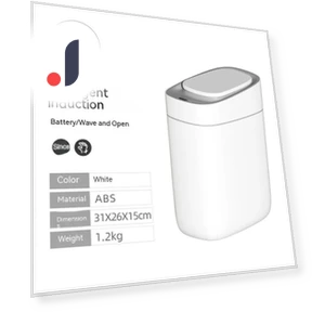 Smart Induction Trash Can — Waste Baskets, QIANBAIDI