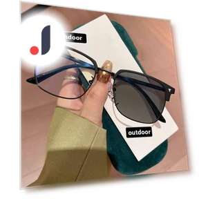 Vintage Square Smart Photochromic Glasses — Smart Glasses, Wipon