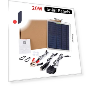 20W Automatic Solar Panel — Chargers, JOHO