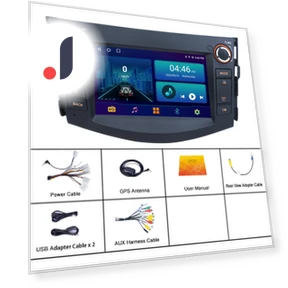 7-inch Touch Screen Car Stereo for Toyota RAV4 2006-2012 — Stereo Receivers, Reakosound