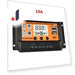 Automatic LCD Screen Solar Charge Controller with Dual USB — Chargers, Xudikou