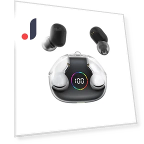 Mini Wireless Headphones with Digital Display — In-Ear Headphones, VAORLO