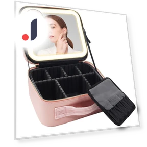 Smart Cosmetic Bag with LED Lighting — Cosmetic Cases, Makeup Kits