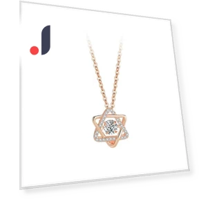 Smart Necklace with Six-Pointed Star — Smart Jewelry, Lucky Star Jewelry
