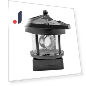 Solar LED Beacon Light — Garden Illumination, Warm home textiles