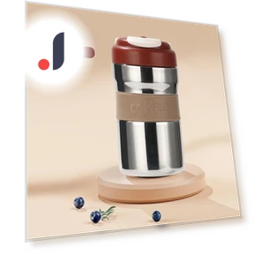Ceramic Inner Coffee Cup with Smart Display — Beverage Warmers, Binchi Fitness