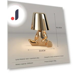 Gold Bedside Lamp with USB Touch Dimming — Lamps & Shades, Cosy Homes