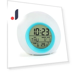 Kids Alarm Clock with 7-Color Changing Night Light — Clocks, Cherish Clock