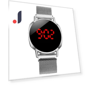 LED Touch Men's Watch with Lazy Magnet and Woven Strap — Timepieces, Warm clothes family