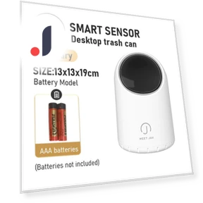 Luxury Small Trash Bin with Smart Sensor — Waste Baskets, QIANBAIDI