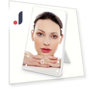 Makeup Mirror with 16 LEDs — Compact & Travel, Makeup Kits