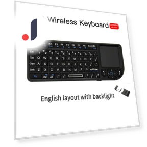 Mini 2.4G RF Wireless Keyboard with Rainbow Backlight — Keyboards, Dongfang HOME A