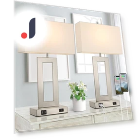 Modern Desk Lamp Set with Touch Control and USB Ports — Study & Desk Lighting, Cosy Homes