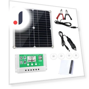 Monocrystalline Solar Panel Kit 20W with IP64 Controller — Solar Charging Solutions, Inmazing