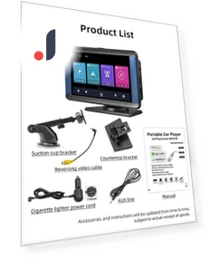 Portable Car MP5 Player — Stereo Receivers, Reakosound