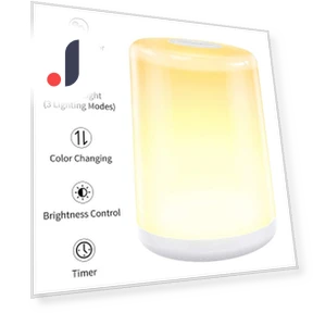 Rechargeable Smart Touch Night Light with Induction Dimmer — Night Lights, Reakosound